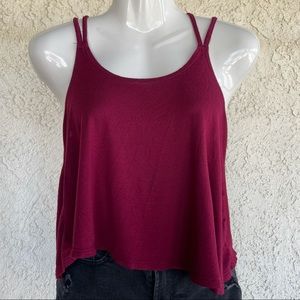 Burgundy Spaghetti Strap Top